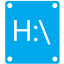 Drive H Icon 64x64 png